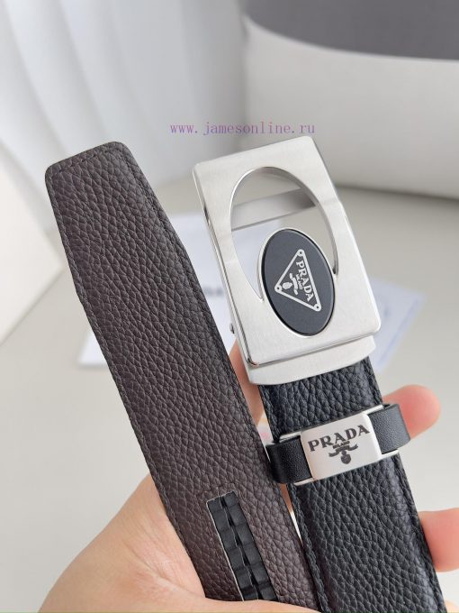 Prada. Prada Belt Automatic BeltAutomatic belt, classic pure steel material automatic buckle e5hm92op - Image 7