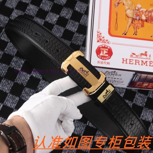 Men's belt HermesMen's leather belt is made of 100% head layer cowhide, ensuring that the 24 y36ug6df - Image 5