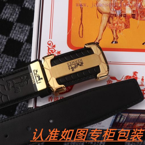 Men's belt HermesMen's leather belt is made of 100% head layer cowhide, ensuring that the 24 y36ug6df - Image 6