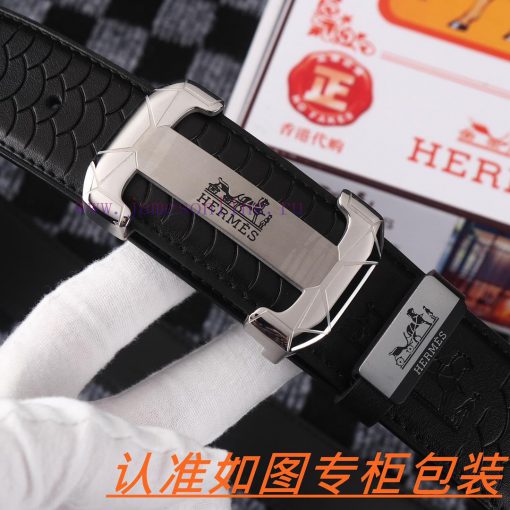 Men's belt HermesMen's leather belt is made of 100% head layer cowhide, ensuring that the 24 ev607mj5 - Image 8
