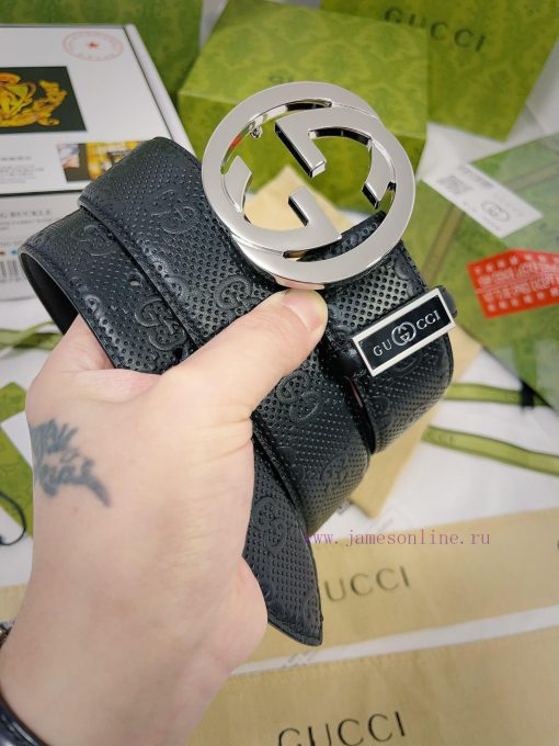 Belt Gucci Gucci️Belt made of 100% head layer cowhide, guaranteed genuine leather, 24k pure 4201hs39 - Image 2