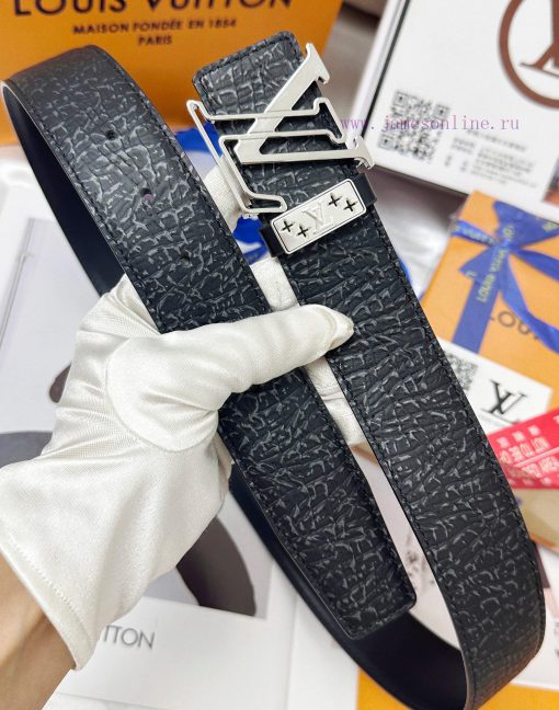 Belt LV Louis Vuitton Top Remakes-The waistband is made of 100% imported original cowhide, e 84pm63a2 - Image 5