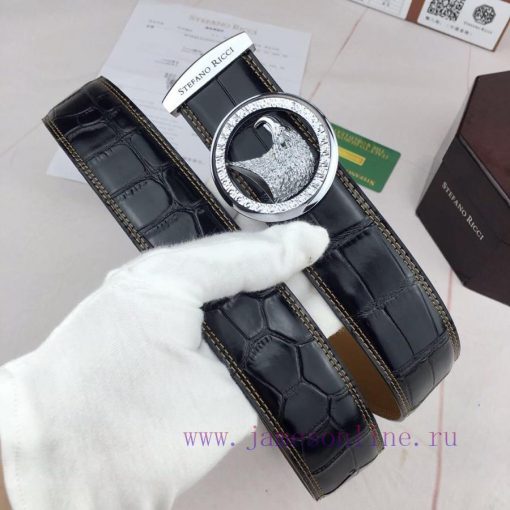 Stephen Stefaoo Ricci️New crocodile patternGrade: Italian imported 100% top layer cowhide, S 8e6818jz - Image 6