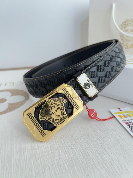 Versace. Versace Belt and BeltsHanging buckle, classic human head made of pure steel materia 90i7mue0 - Image 3