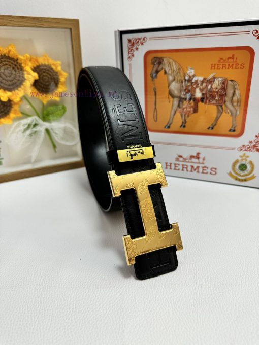 Hermes Hermès  Material: Leather Belt with 100% Head Layer. The leather belt is guaranteed t l453kdf7 - Image 3