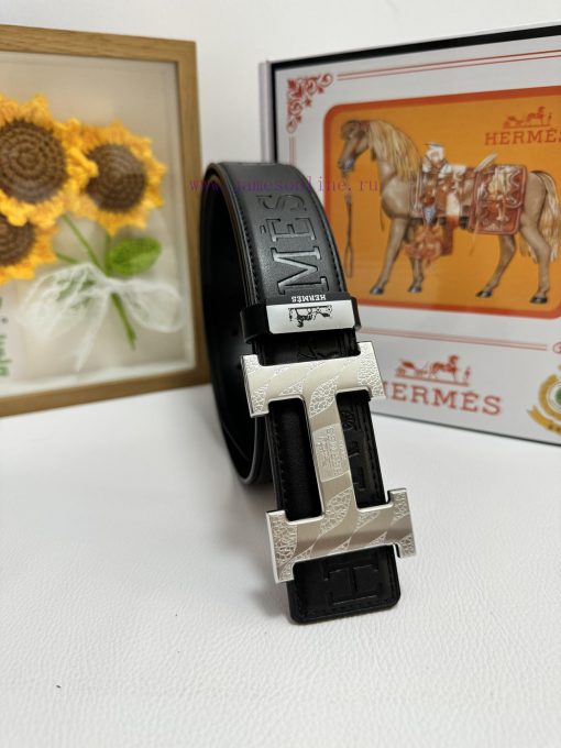 Hermes Hermès  Material: Leather Belt with 100% Head Layer. The leather belt is guaranteed t l453kdf7 - Image 4