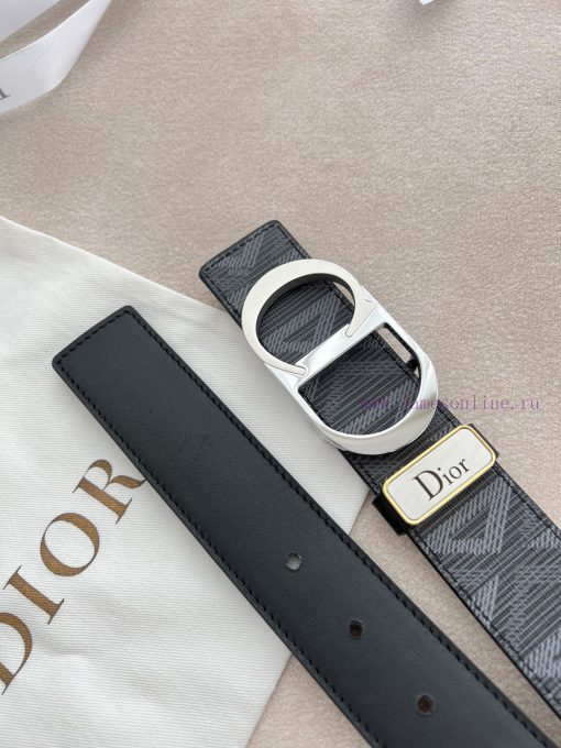 Dior Dior. Belt and beltBuckle, original classic two-color buckle, photographed in real life l4hyvr9h - Image 8