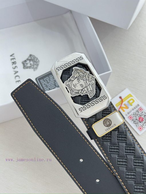 Versace. Versace Belt and BeltsHanging buckle, classic human head made of pure steel materia 90i7mue0 - Image 9