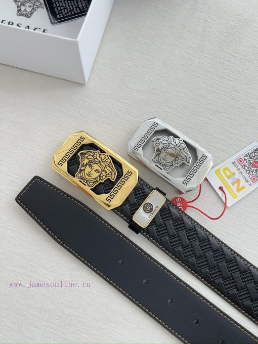 Versace. Versace Belt and BeltsHanging buckle, classic human head made of pure steel materia 90i7mue0 - Image 10