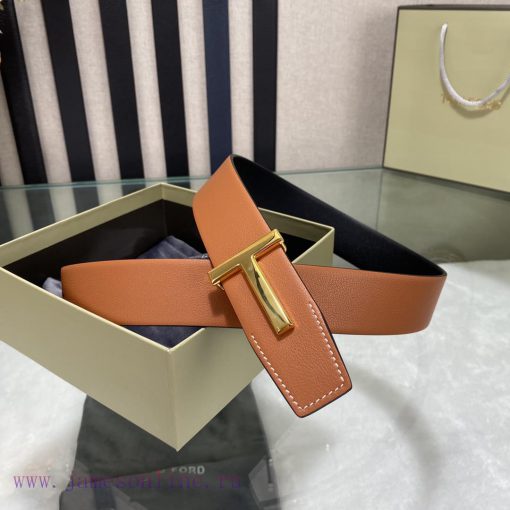 Tomford's latest popular double-sided top layer cowhide with original box and 3.8-wide new m 7t4mmwfm - Image 7