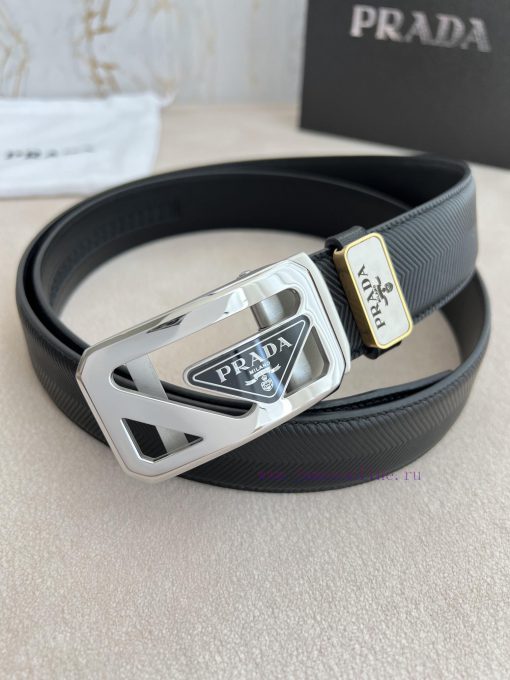 Prada PRADA Belt Automatic BeltAutomatic belt, classic acrylic pure steel material automatic fu4wqdi7