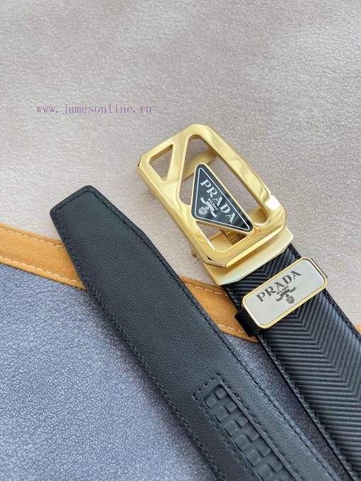 Prada PRADA Belt Automatic BeltAutomatic belt, classic acrylic pure steel material automatic fj2xklww - Image 10