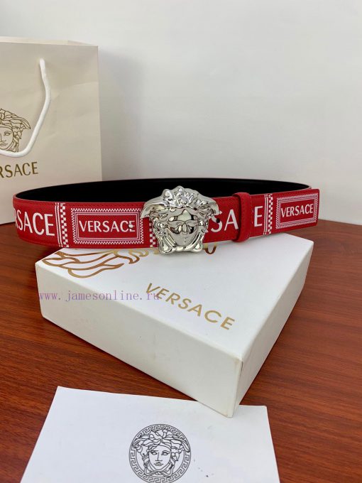 Width 4.0cm Versace popular cross print with classic head. This belt features a striking Med dzduoh9f