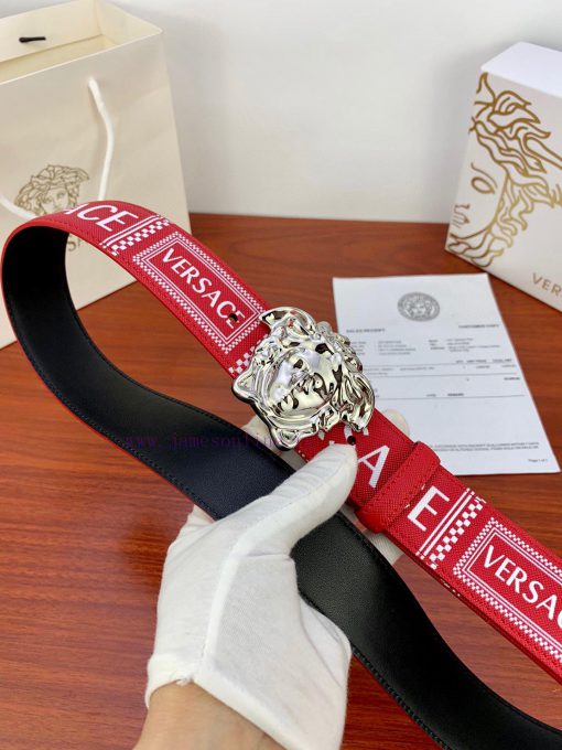 Width 4.0cm Versace popular cross print with classic head. This belt features a striking Med dzduoh9f - Image 3