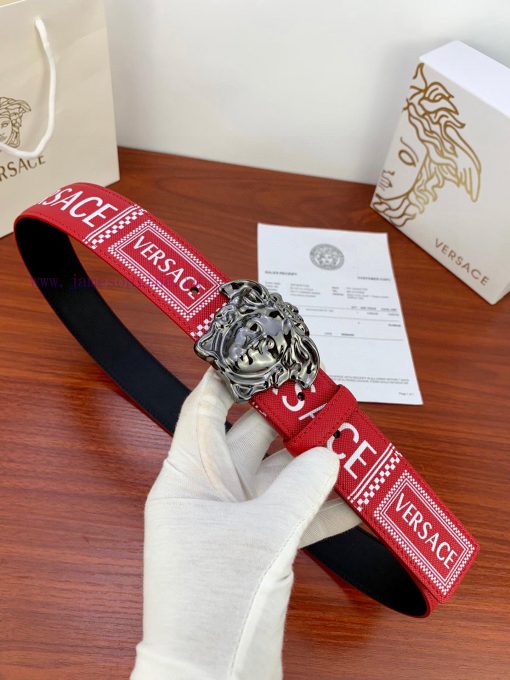 Width 4.0cm Versace popular cross print with classic head. This belt features a striking Med mze19z8u - Image 6