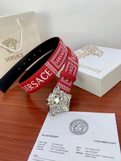 Width 4.0cm Versace popular cross print with classic head. This belt features a striking Med dzduoh9f - Image 8