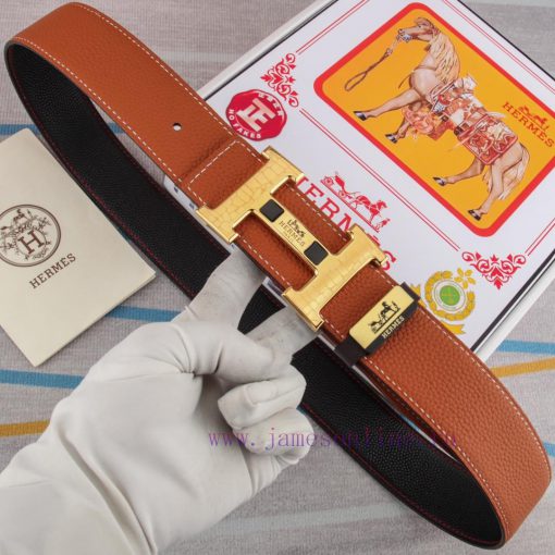 Hermes Hermès Material: Leather Belt with 100% Head Layer. The leather belt is guaranteed to fcszor2p - Image 5