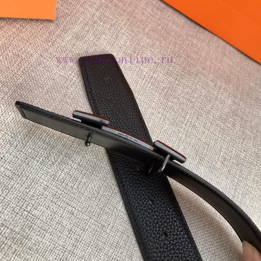 Hermes Men's BoutiqueExquisite lychee pattern original leather sole, double-sided top layer zc4k9ijk - Image 4