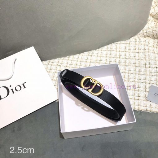 D iorc D classic logo retro copper buckle nude pink calf leather soft waist belt 2.0cm, 3.0c qbkdwn9h - Image 2