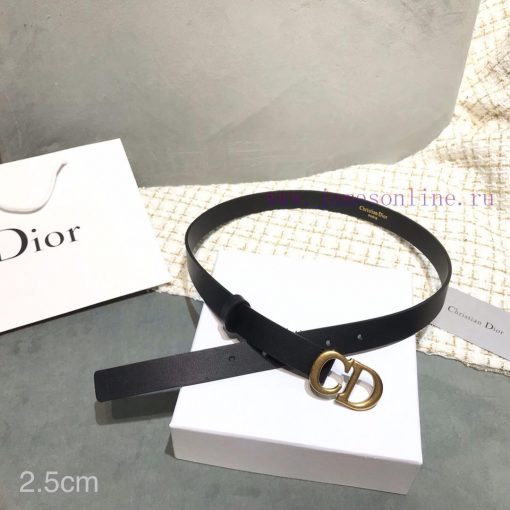 D iorc D classic logo retro copper buckle nude pink calf leather soft waist belt 2.0cm, 3.0c qbkdwn9h - Image 3