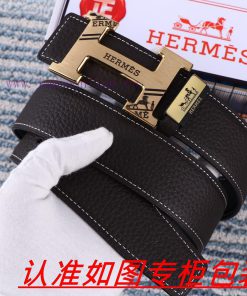 Men's belt HermesMen's leather belt is made of 100% head layer cowhide, ensuring that the 24 6khsiu9w
