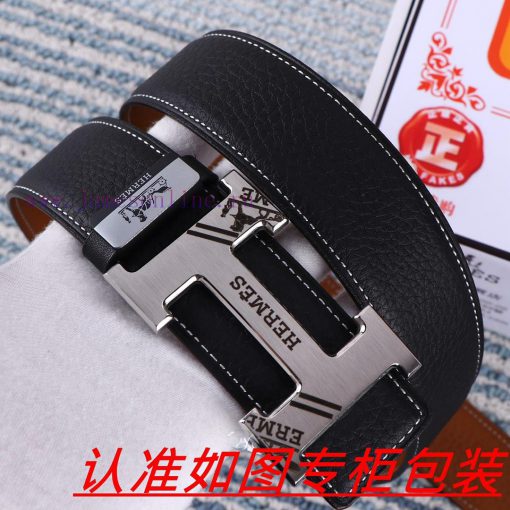 Men's belt HermesMen's leather belt is made of 100% head layer cowhide, ensuring that the 24 s2lp0peo - Image 6