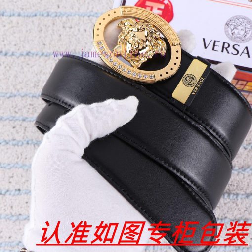 Men's belt VersaceMen's leather belt is made of 100% head layer cowhide, ensuring that the 2 d074vw34 - Image 2