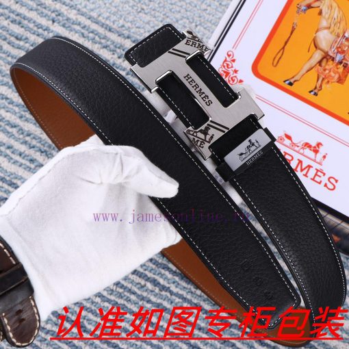 Men's belt HermesMen's leather belt is made of 100% head layer cowhide, ensuring that the 24 s2lp0peo - Image 7