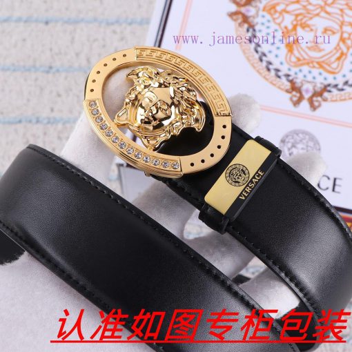 Men's belt VersaceMen's leather belt is made of 100% head layer cowhide, ensuring that the 2 ou9bhjjo - Image 4