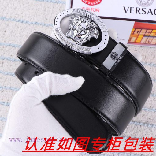 Men's belt VersaceMen's leather belt is made of 100% head layer cowhide, ensuring that the 2 24gj140m
