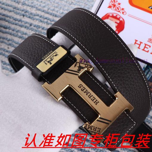 Men's belt HermesMen's leather belt is made of 100% head layer cowhide, ensuring that the 24 6khsiu9w - Image 6