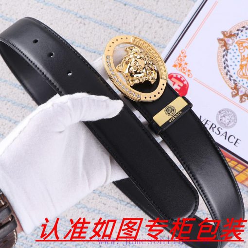 Men's belt VersaceMen's leather belt is made of 100% head layer cowhide, ensuring that the 2 ou9bhjjo - Image 8