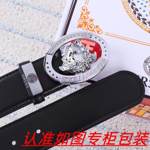 Men's belt VersaceMen's leather belt is made of 100% head layer cowhide, ensuring that the 2 ou9bhjjo - Image 9