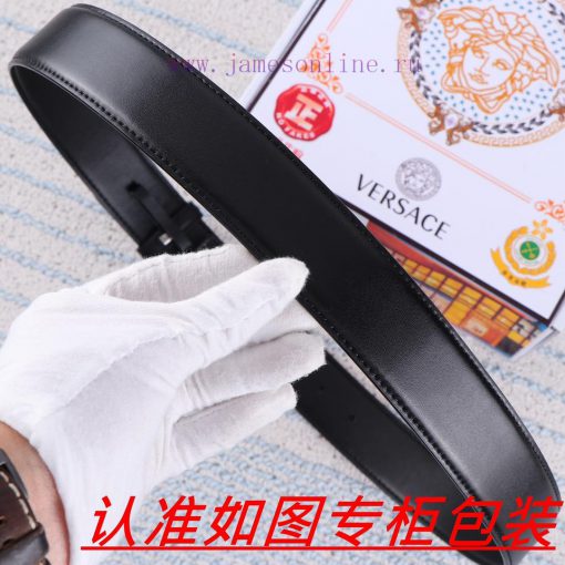 Men's belt VersaceMen's leather belt is made of 100% head layer cowhide, ensuring that the 2 24gj140m - Image 8