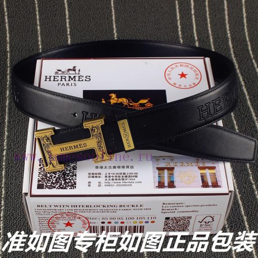 Hermes Her..mes️Identify and receive a punch as a giftMaterial: 100% head layer cowhide belt d4538m68 - Image 8