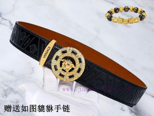 Belt Versace Ver…The waist belt is made of 100% cowhide, ensuring that the genuine leather i r0cpkye5 - Image 5