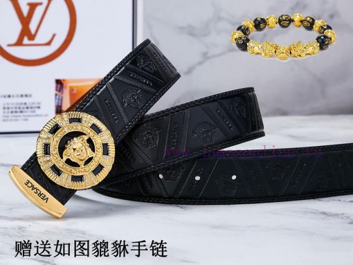 Belt Versace Ver…The waist belt is made of 100% cowhide, ensuring that the genuine leather i r0cpkye5 - Image 7