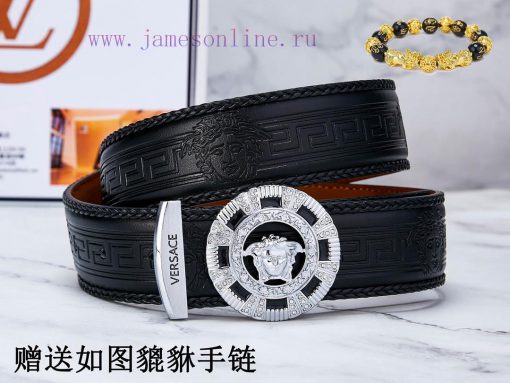 Belt Versace Ver…The waist belt is made of 100% cowhide, ensuring that the genuine leather i bfek23d6 - Image 4