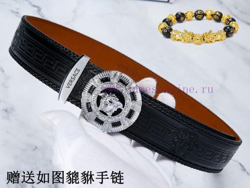 Belt Versace Ver…The waist belt is made of 100% cowhide, ensuring that the genuine leather i bfek23d6 - Image 5