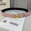 3.0cm width Chanel women's belt, new soft imported calf leather, supports NFC official websi me5yqfso