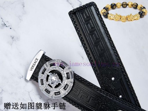 Belt Versace Ver…The waist belt is made of 100% cowhide, ensuring that the genuine leather i bfek23d6 - Image 9