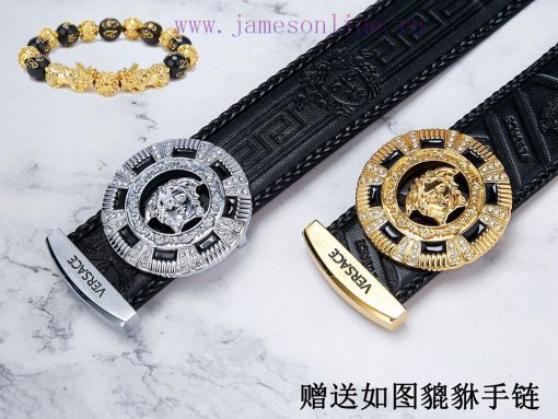 Belt Versace Ver…The waist belt is made of 100% cowhide, ensuring that the genuine leather i bfek23d6 - Image 10