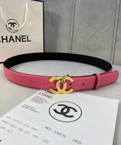 3.0cm width Chanel women's belt, new soft imported calf leather, supports NFC official websi los6m6yz
