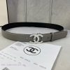 3.0cm width Chanel women's belt, new soft imported calf leather, supports NFC official websi r6qfgfg3