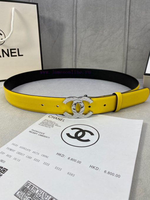 3.0cm width Chanel women's belt, new soft imported calf leather, supports NFC official websi ukvqpxcp