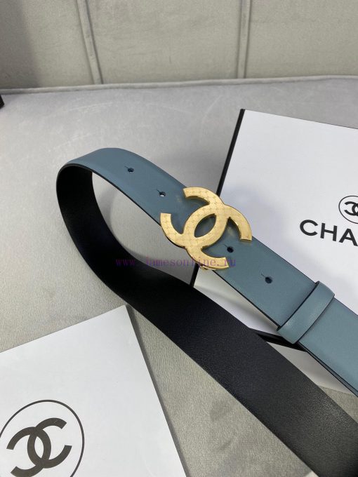 3.0cm width Chanel women's belt, new soft imported calf leather, supports NFC official websi 2ylx44f0 - Image 7