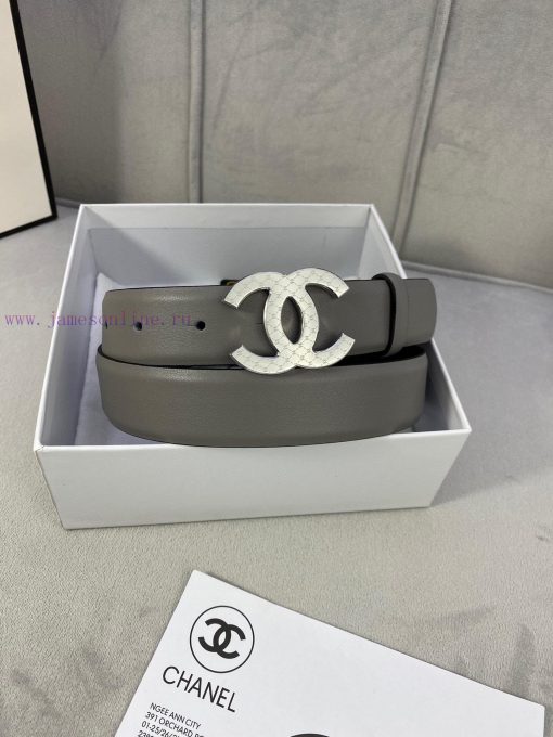 3.0cm width Chanel women's belt, new soft imported calf leather, supports NFC official websi r6qfgfg3 - Image 4