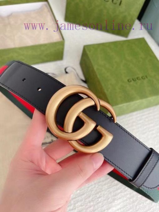 Comes with a complete gift boxGUCCIGucci belt red and green fabric series, a timeless classi 695ks0kt - Image 4