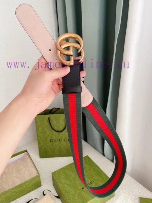 Comes with a complete gift boxGUCCIGucci belt red and green fabric series, a timeless classi 695ks0kt - Image 5