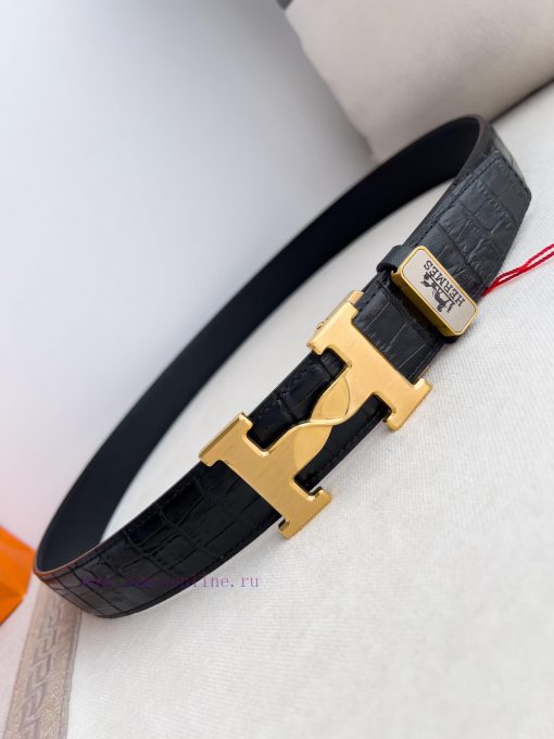 Hermes Her.. Mes ️ Automatic belt buckle waist beltAutomatic buckle, made of pure steel mate u0bn72v4 - Image 7